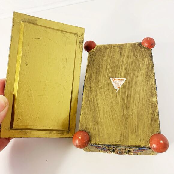 Vintage Vandor The Egyptian Collection Sphinx Trinket Box & Lid 1997 - Picture 7 of 9